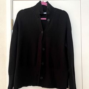 T by Alexander Wang Black Knit Cardigan Sweater
